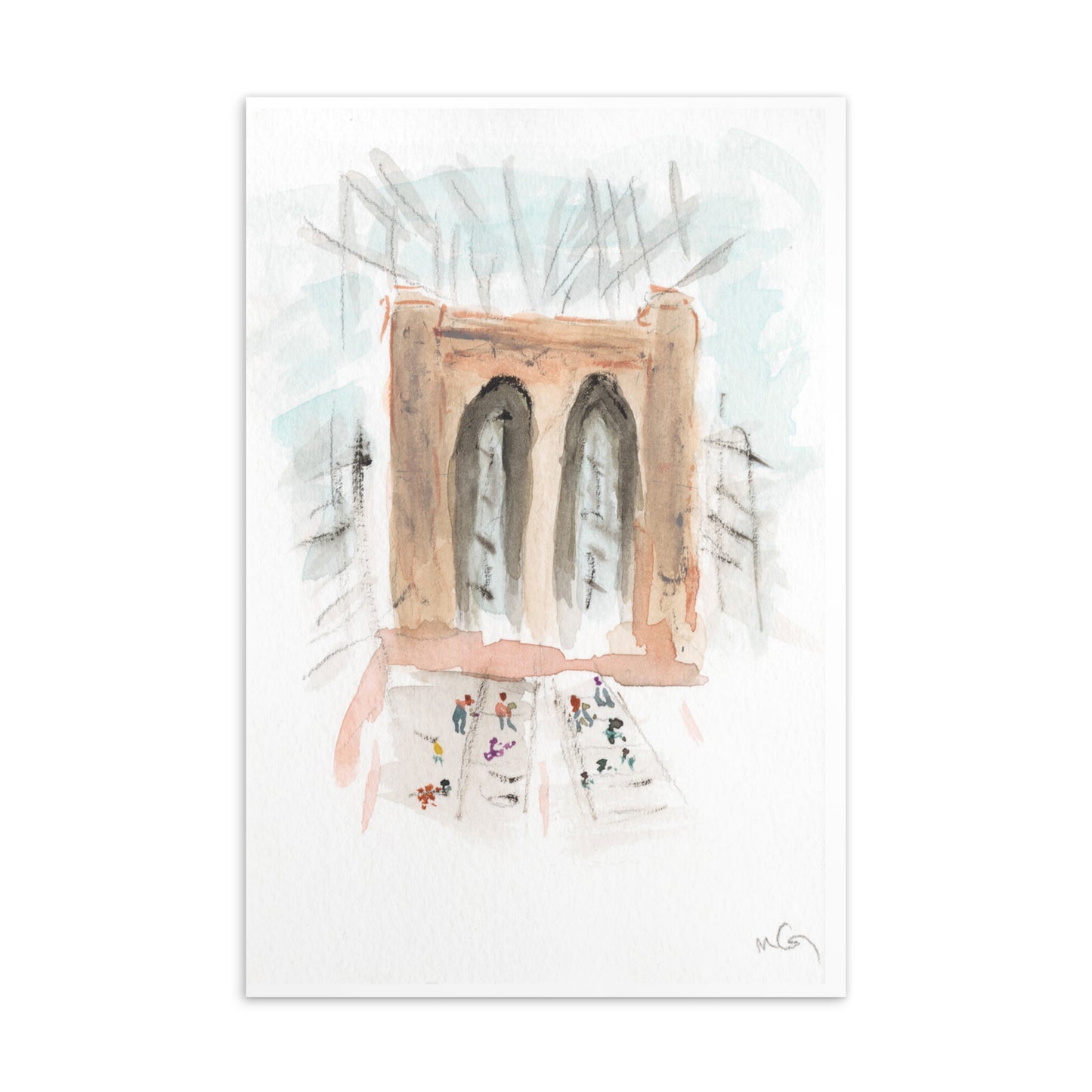 Brooklyn Bridge- 4x6"