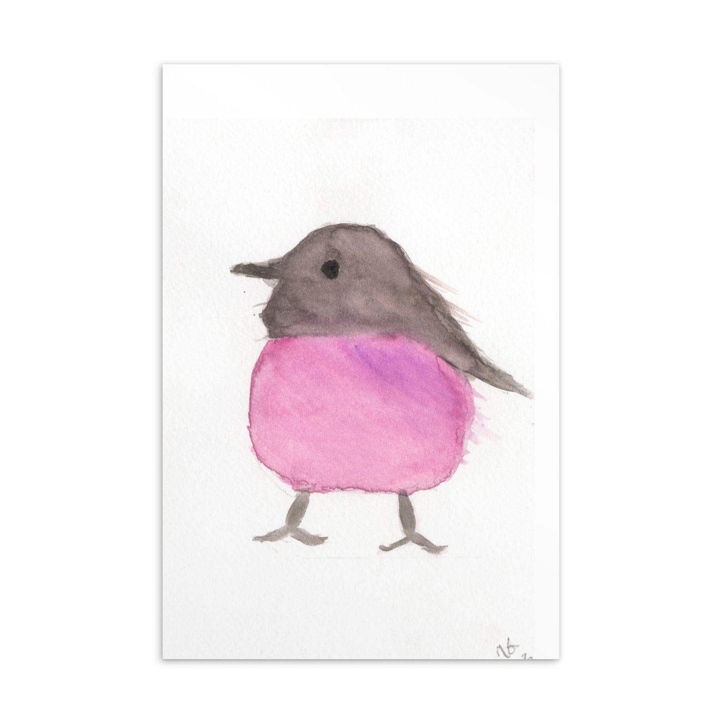 Funny bird- 4x6"