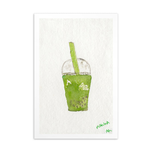 Iced Matcha - 4x6"